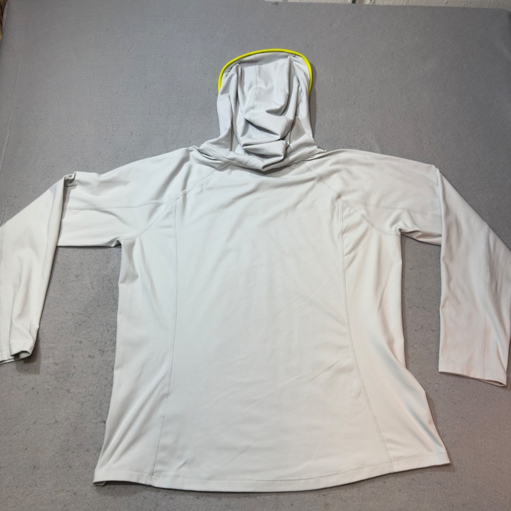FILA Athletic Hoodie Long Sleeve Pullover Gray Performance Top XL, Running - Picture 8 of 9